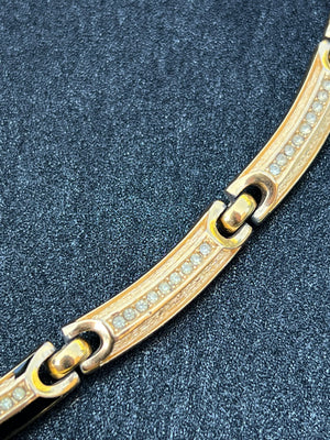 Collier Dior with Stone Dior CD — vue 3 | Le comptoir vintage