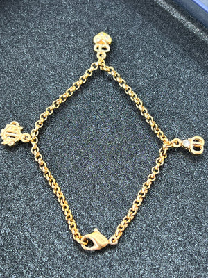 Bracelet Dior plaqué or authentifié — Le Comptoir Vintage