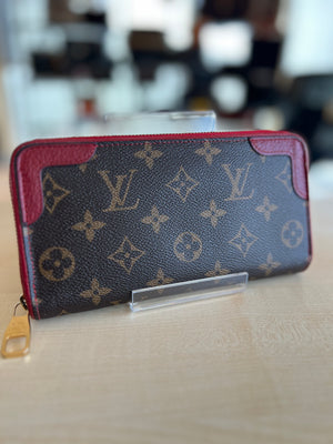 Portefeuille zippé Louis Vuitton Clémence Monogram — vue 2 | Le Comptoir Vintage