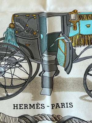 Hermès Carré de soie "Musée" Ledoux — vue 3 | Le comptoir vintage