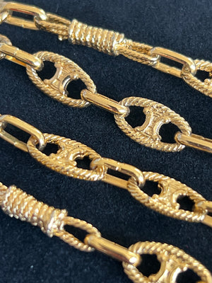 Celine Collier Sautoir Maillon Marine Triomphe — vue 4 | Le comptoir vintage
