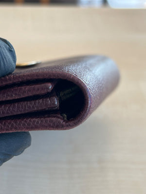 Salvatore Ferragamo Gancini Leather Long Wallet — vue 5 | Le comptoir vintage