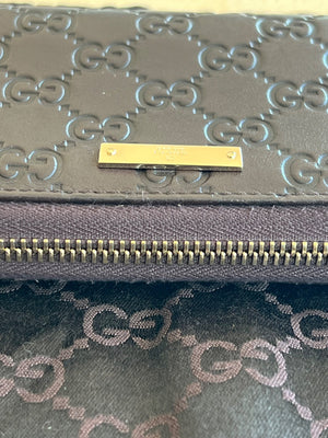 Gucci Portefeuille long zippé Guccissima — vue 5 | Le comptoir vintage