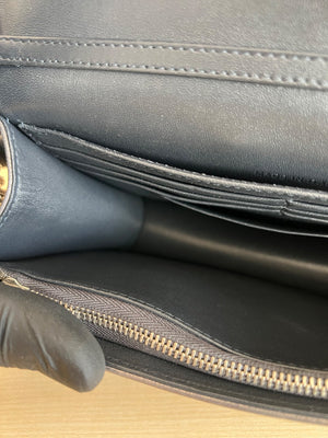 Christian Dior Sac Miss Dior Promenade Pouch en cuir métallisé argenté — vue 13 | Le comptoir vintage