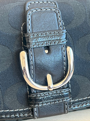 Coach Portefeuille long Signature avec boucle et porte-chéquier amovible — vue 5 | Le comptoir vintage