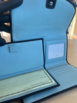 Coach Portefeuille long Signature avec boucle et porte-chéquier amovible — vue 7 | Le comptoir vintage
