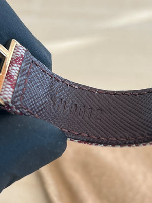 Louis Vuitton Bracelet Monogram Mini Lin Fleur Rouge — vue 4 | Le comptoir vintage