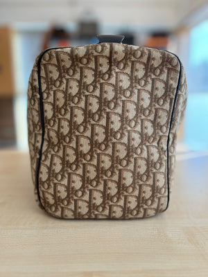 Dior Sac Boston Vintage Toile Oblique Trotter Monogram — vue 4 | Le comptoir vintage