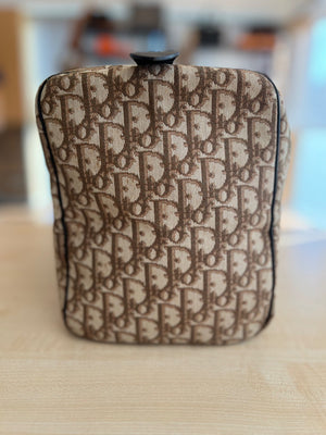 Dior Sac Boston Vintage Toile Oblique Trotter Monogram — vue 5 | Le comptoir vintage