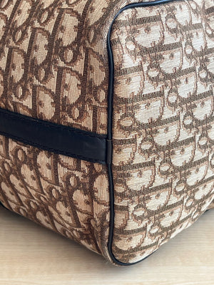 Dior Sac Boston Vintage Toile Oblique Trotter Monogram — vue 9 | Le comptoir vintage