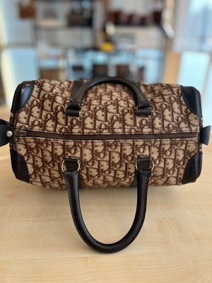 Christian Dior Sac Boston 30 Trotter Monogram — vue 6 | Le comptoir vintage