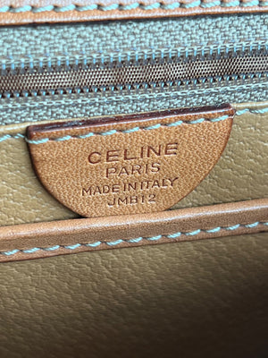 Celine Sac à main à rabat toile Macadam marron et cuir cognac — vue 16 | Le comptoir vintage