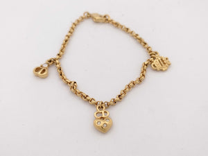 Bracelet Dior plaqué or authentifié — Le Comptoir Vintage