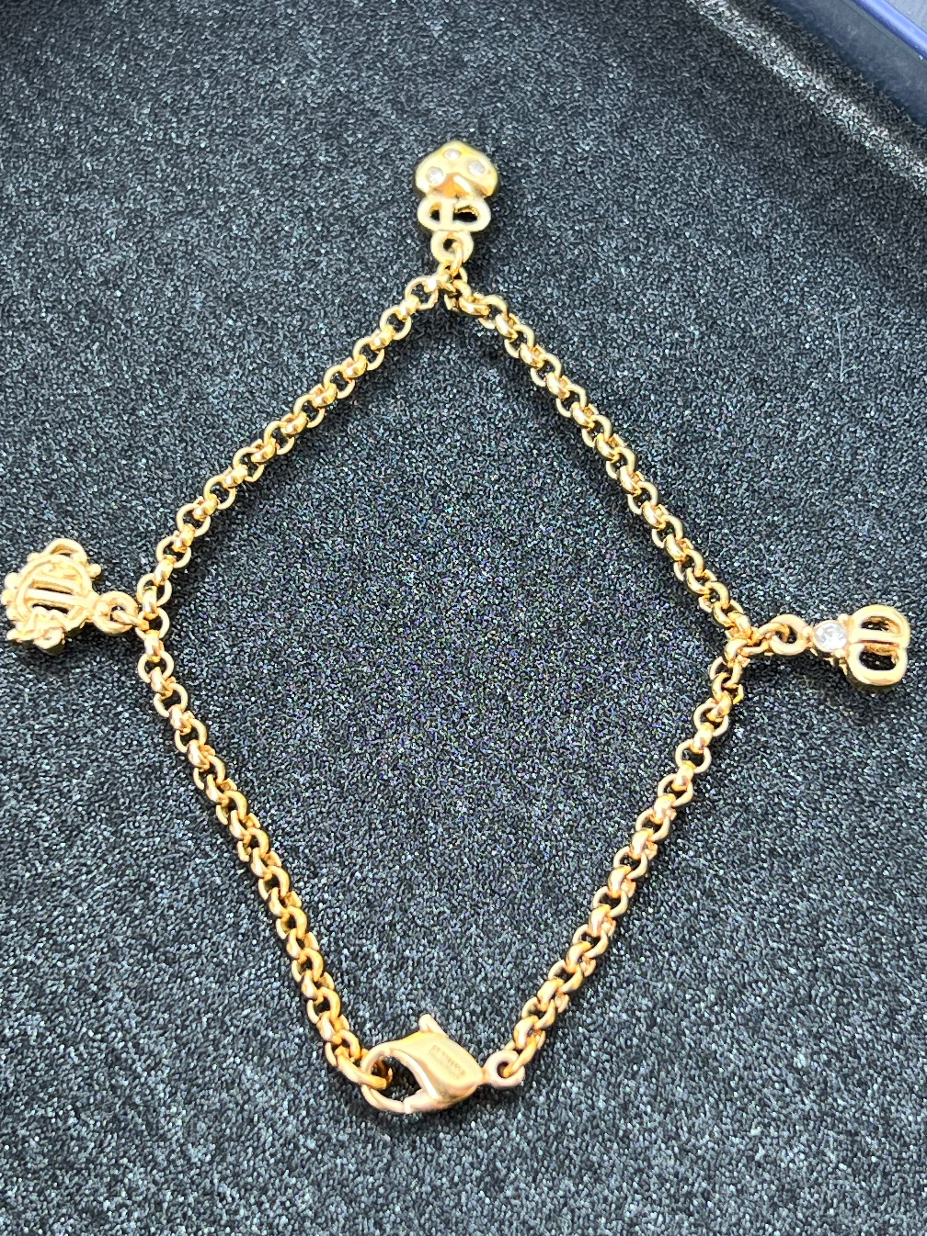 Bracelet Dior plaqué or authentifié — Le Comptoir Vintage