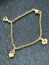 Bracelet Dior plaqué or authentifié — Le Comptoir Vintage
