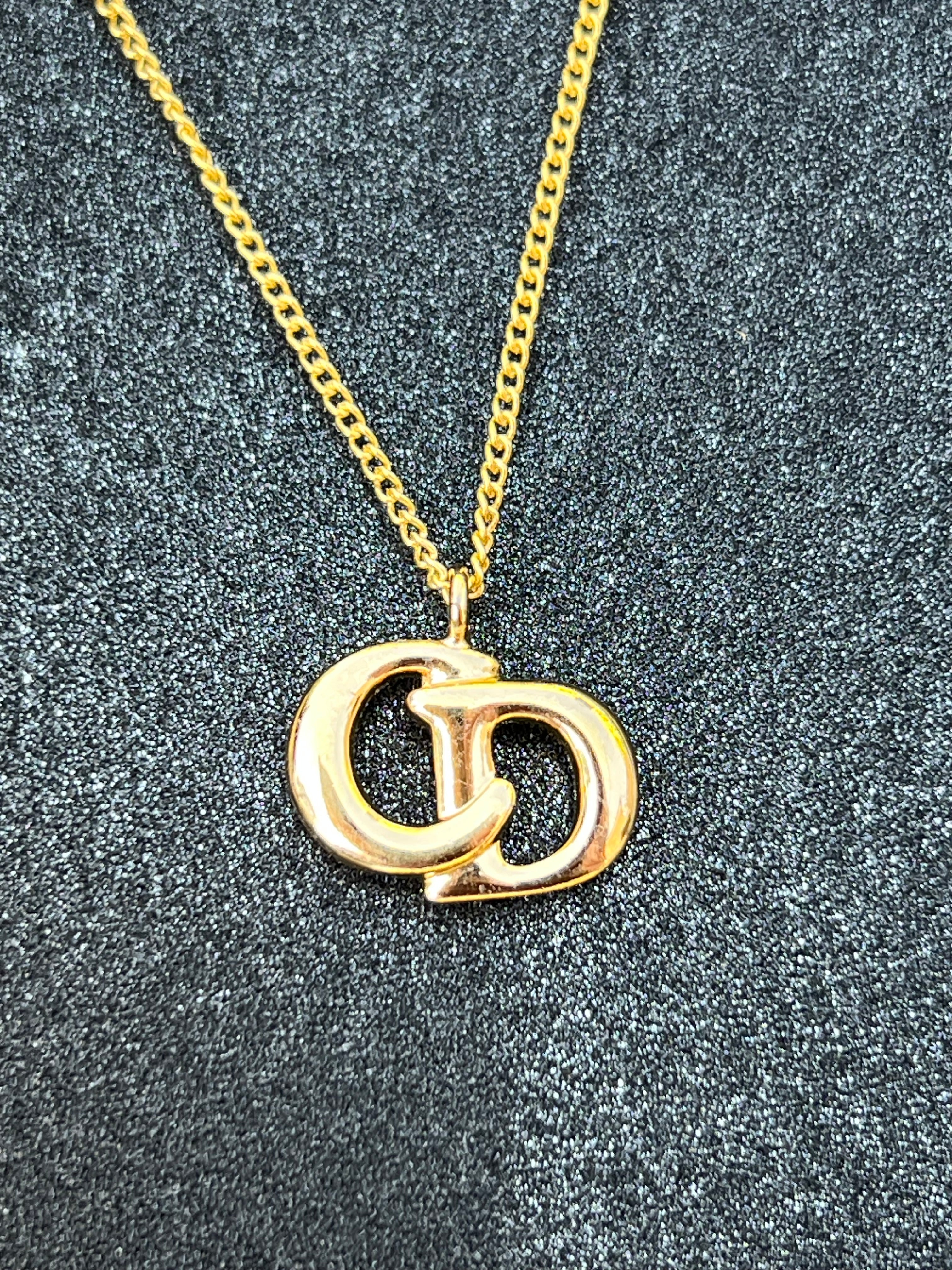 Collier DIOR Gold CD plaqué or