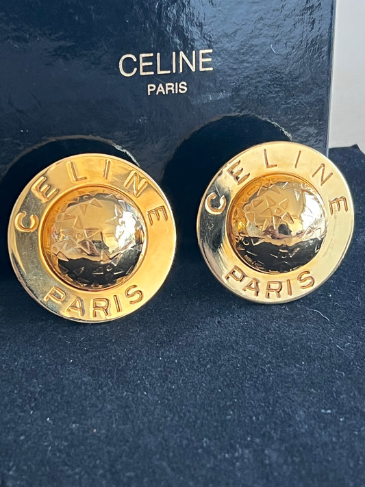 Boucles d'oreilles Céline clip dôme
