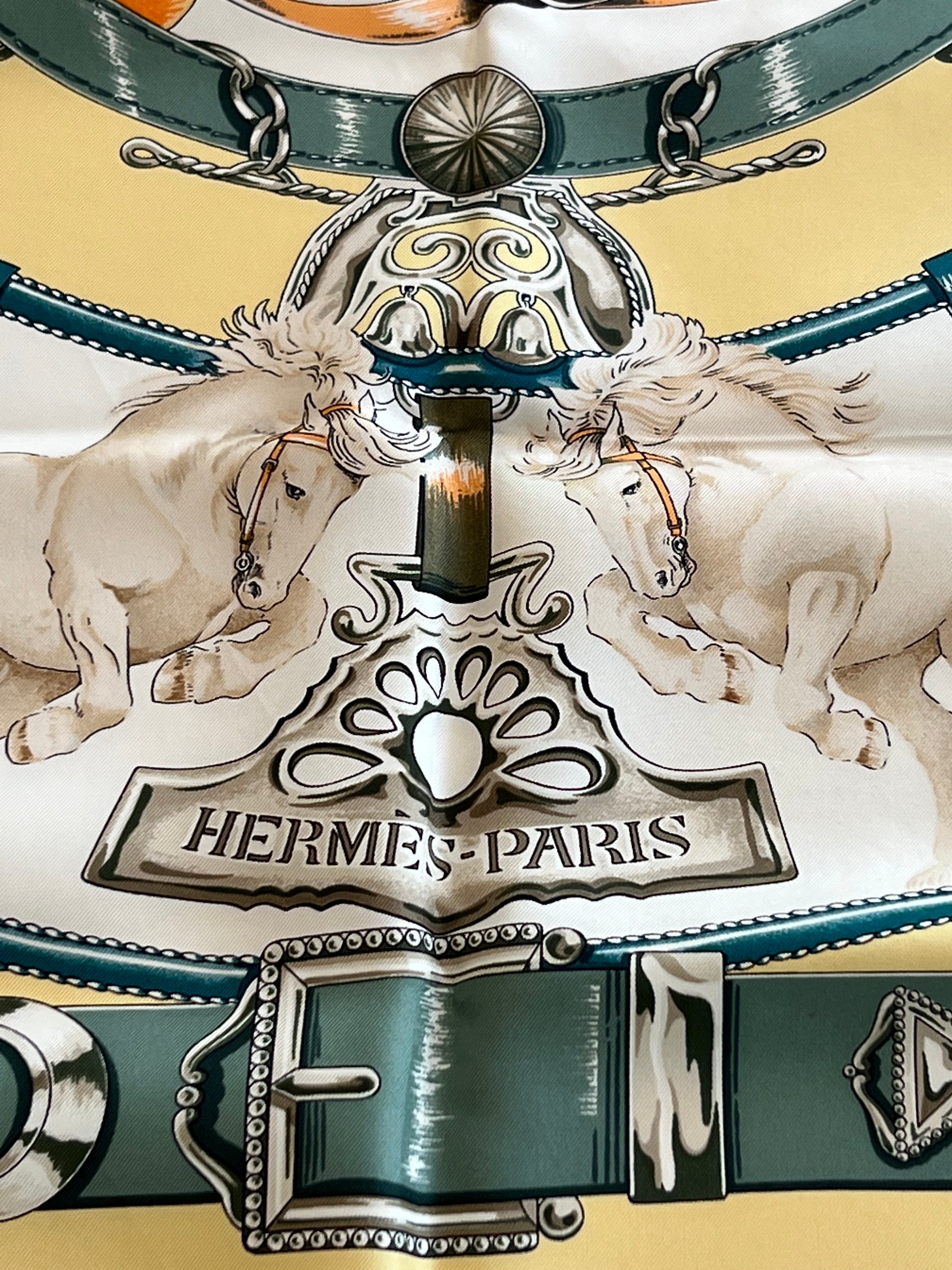 Hermès Chevaux de Trait silk scarf 90 cm | LCV