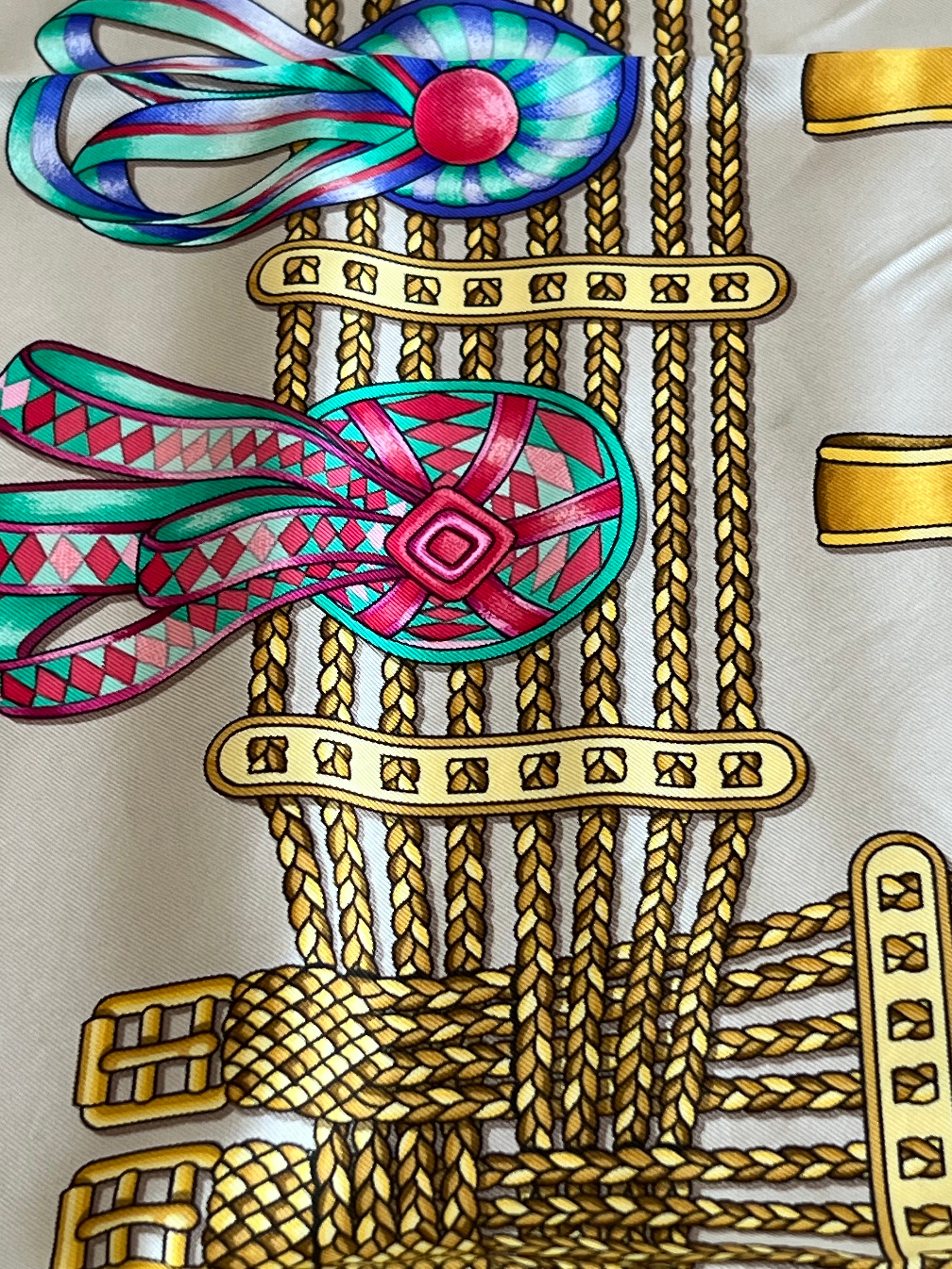 Hermès Les Rubans du Cheval silk scarf 90 cm | LCV