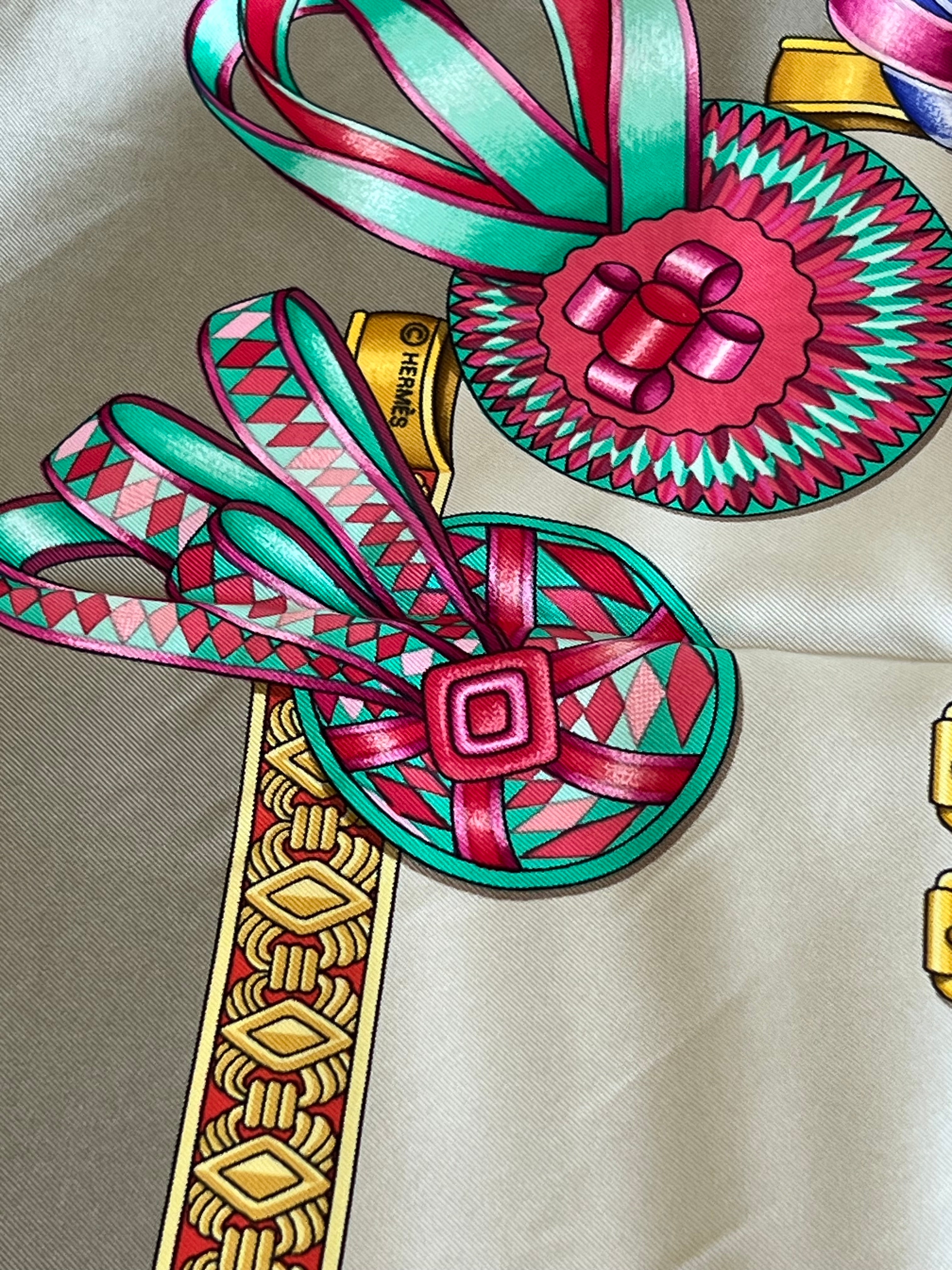 Hermès Les Rubans du Cheval silk scarf 90 cm | LCV
