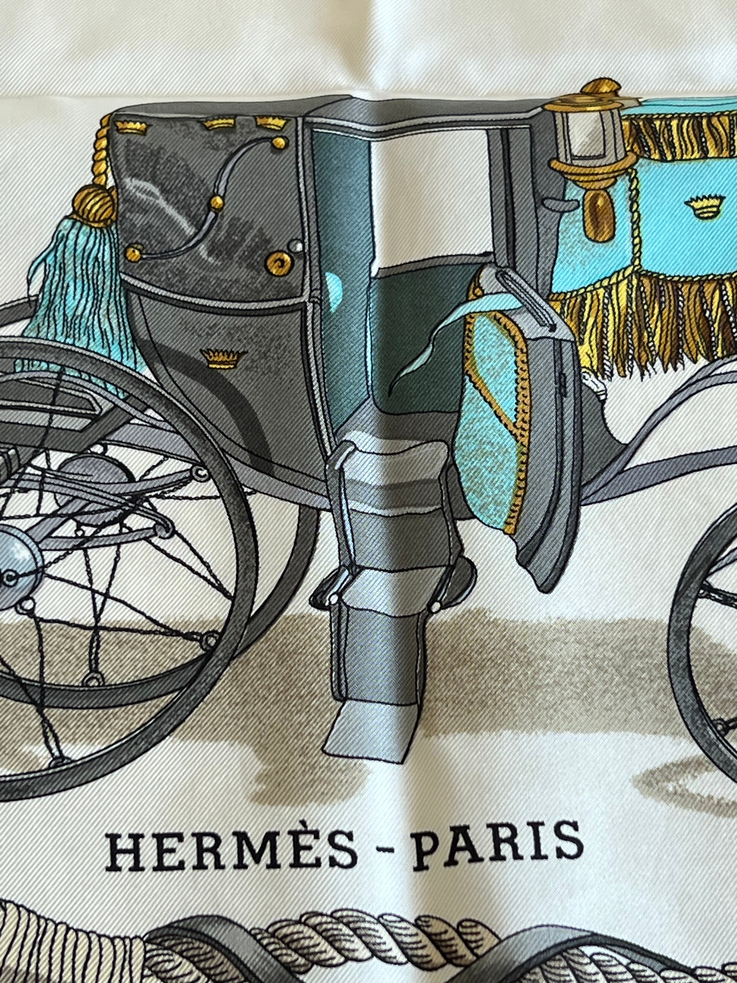 Hermès Carré de soie "Musée" Ledoux — vue 3 | Le comptoir vintage