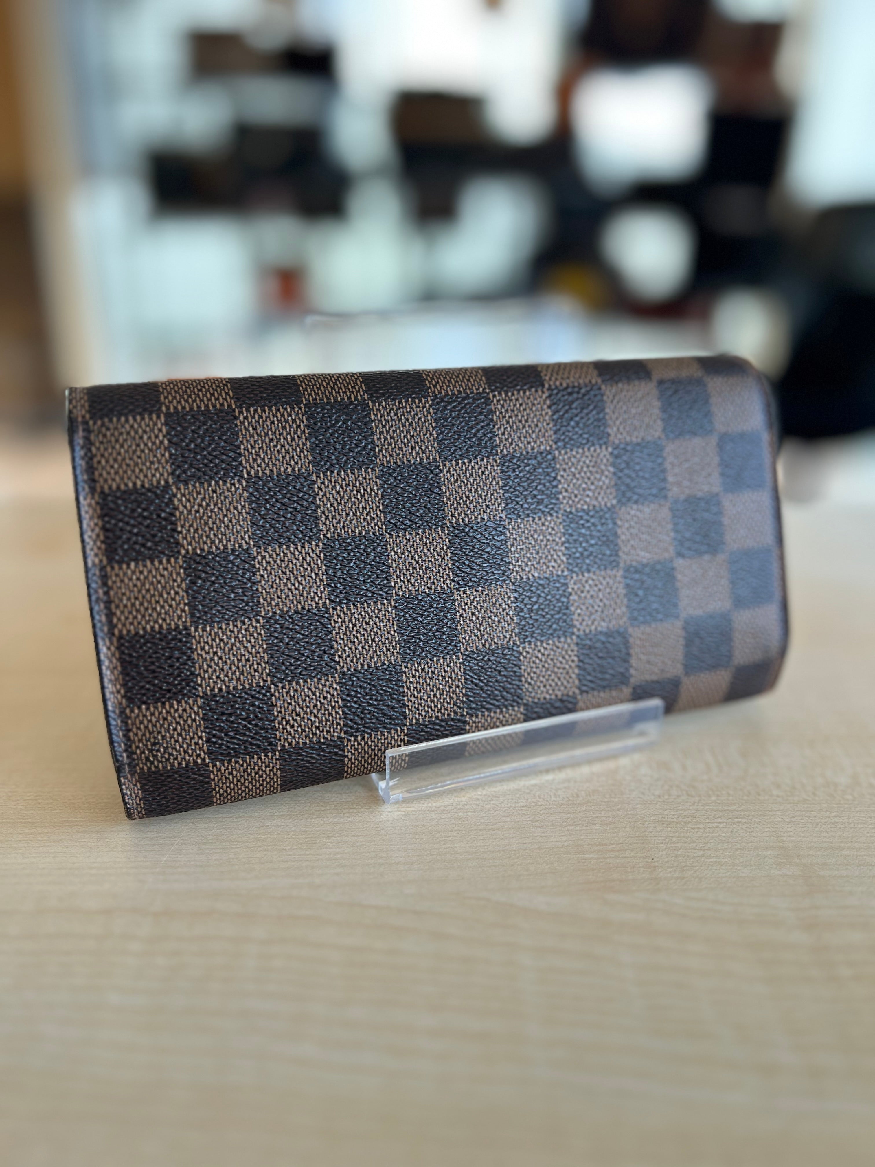 Louis Vuitton Portefeuille Sarah Damier Ebène — vue 2 | Le comptoir vintage