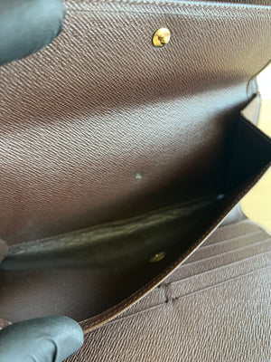 Louis Vuitton Portefeuille Sarah Damier Ebène — vue 5 | Le comptoir vintage