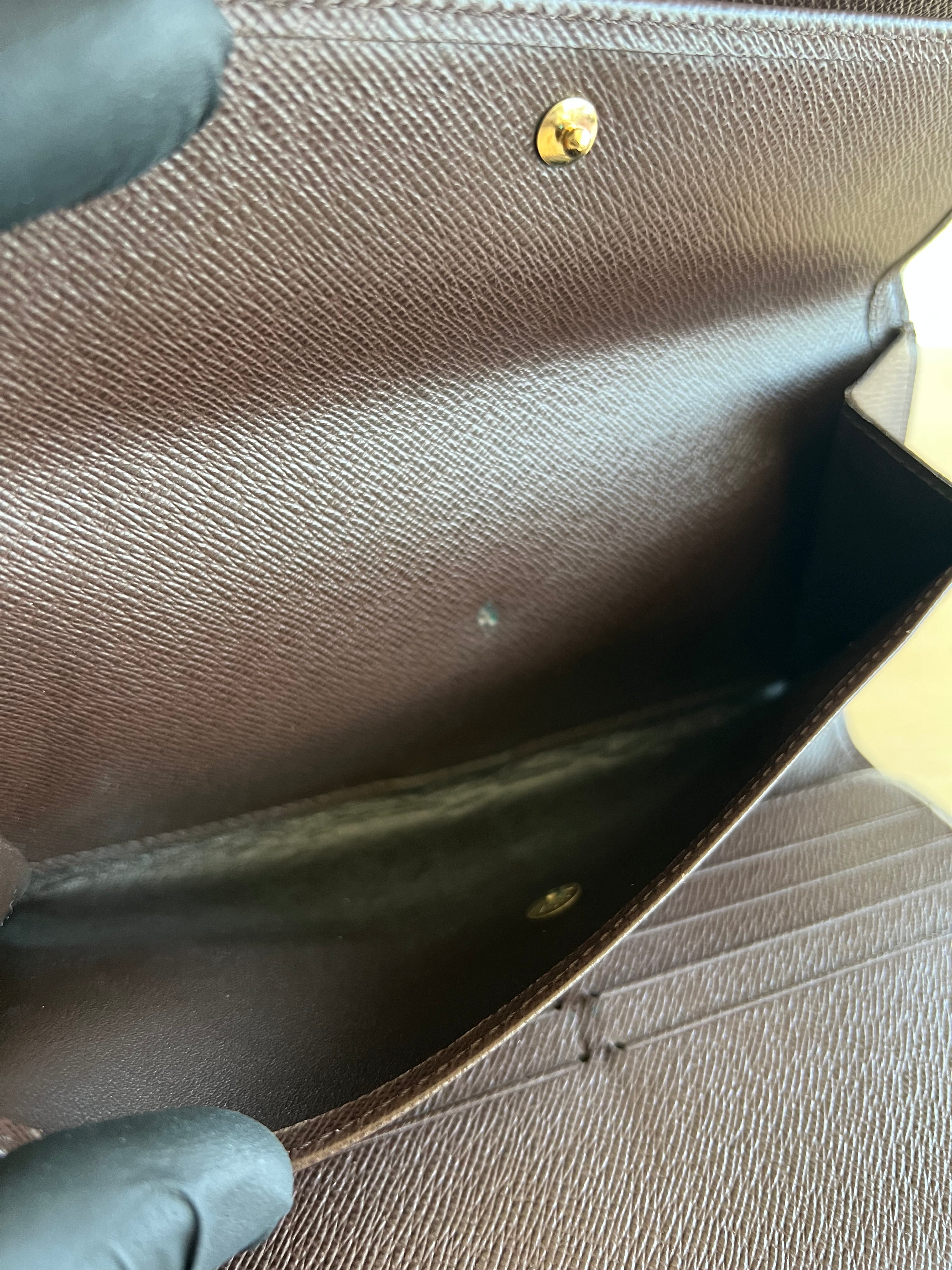 Louis Vuitton Portefeuille Sarah Damier Ebène — vue 5 | Le comptoir vintage