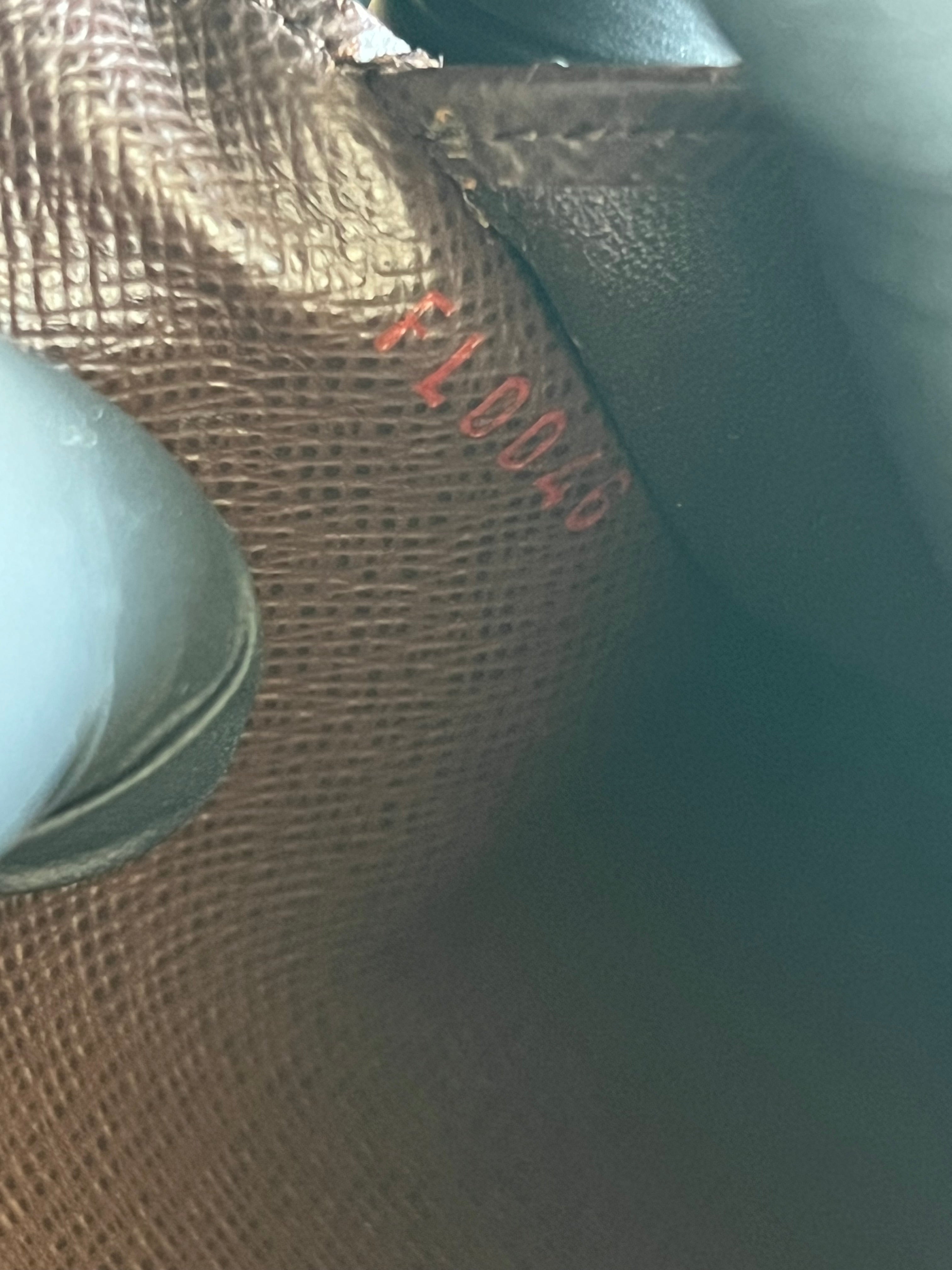 Louis Vuitton Portefeuille Sarah Damier Ebène — vue 7 | Le comptoir vintage