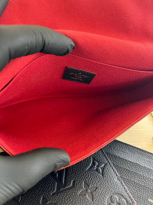 Louis Vuitton Pochette Félicie Monogram Empreinte Marine Rouge — vue 7 | Le comptoir vintage