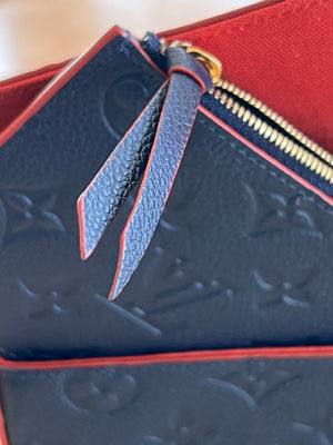 Louis Vuitton Pochette Félicie Monogram Empreinte Marine Rouge — vue 16 | Le comptoir vintage