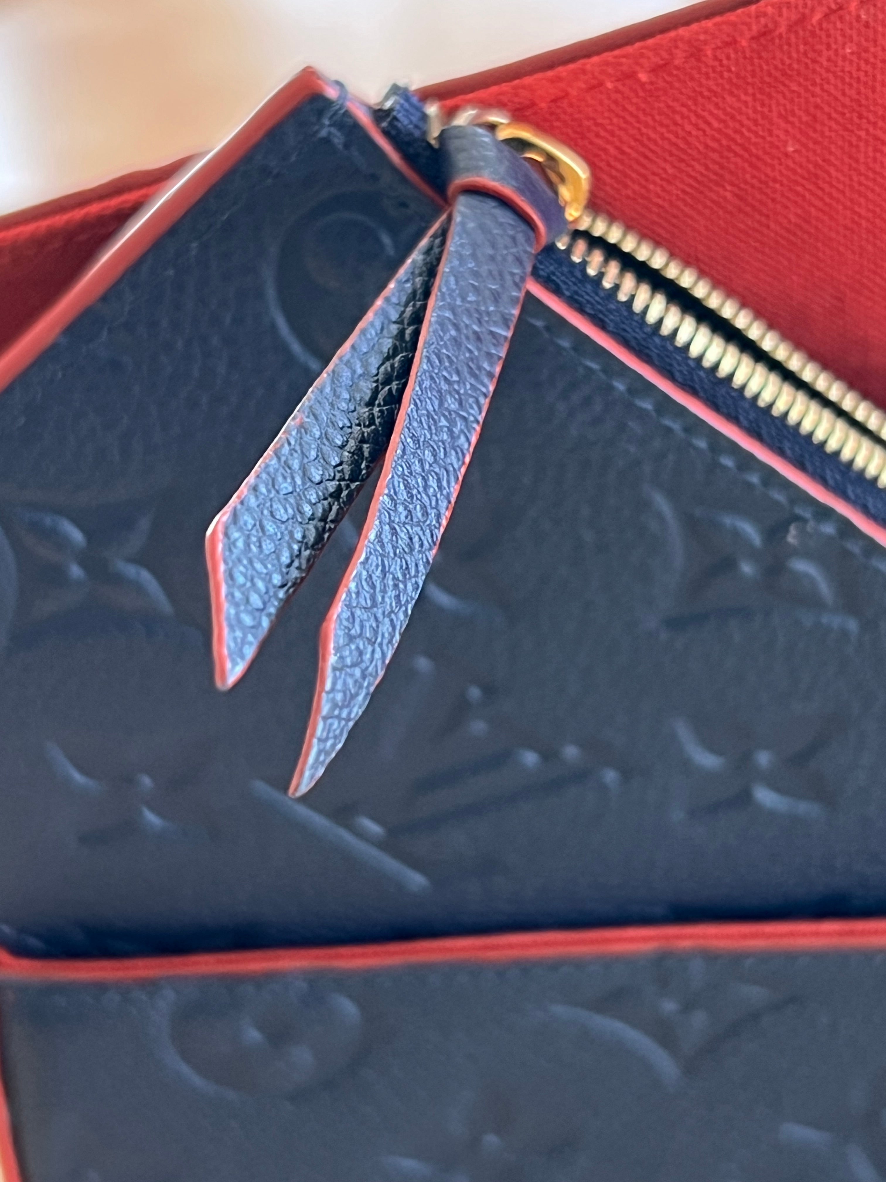 Louis Vuitton Pochette Félicie Monogram Empreinte Marine Rouge — vue 16 | Le comptoir vintage