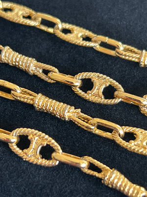 Celine Collier Sautoir Maillon Marine Triomphe — vue 7 | Le comptoir vintage