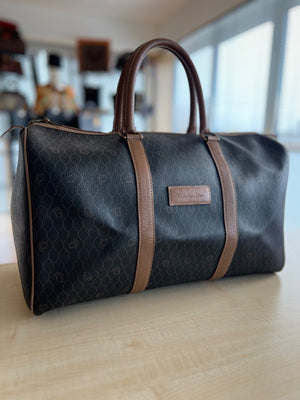 Christian Dior Sac de voyage Boston Honeycomb — vue 4 | Le comptoir vintage