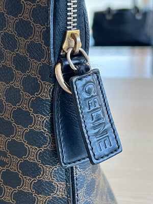 Celine Sac Bugatti Boston Macadam — vue 3 | Le comptoir vintage