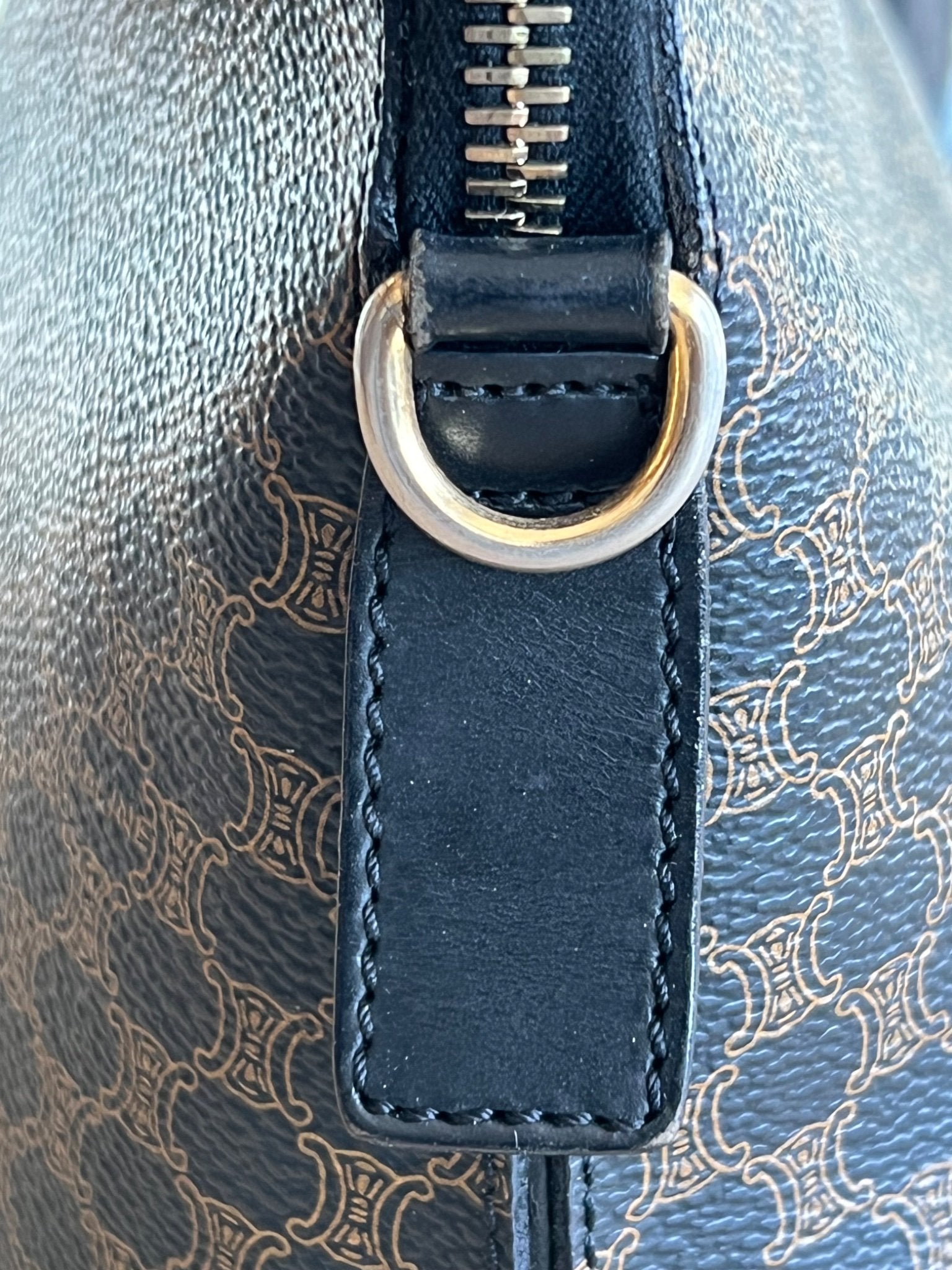 Celine Sac Bugatti Boston Macadam — vue 5 | Le comptoir vintage