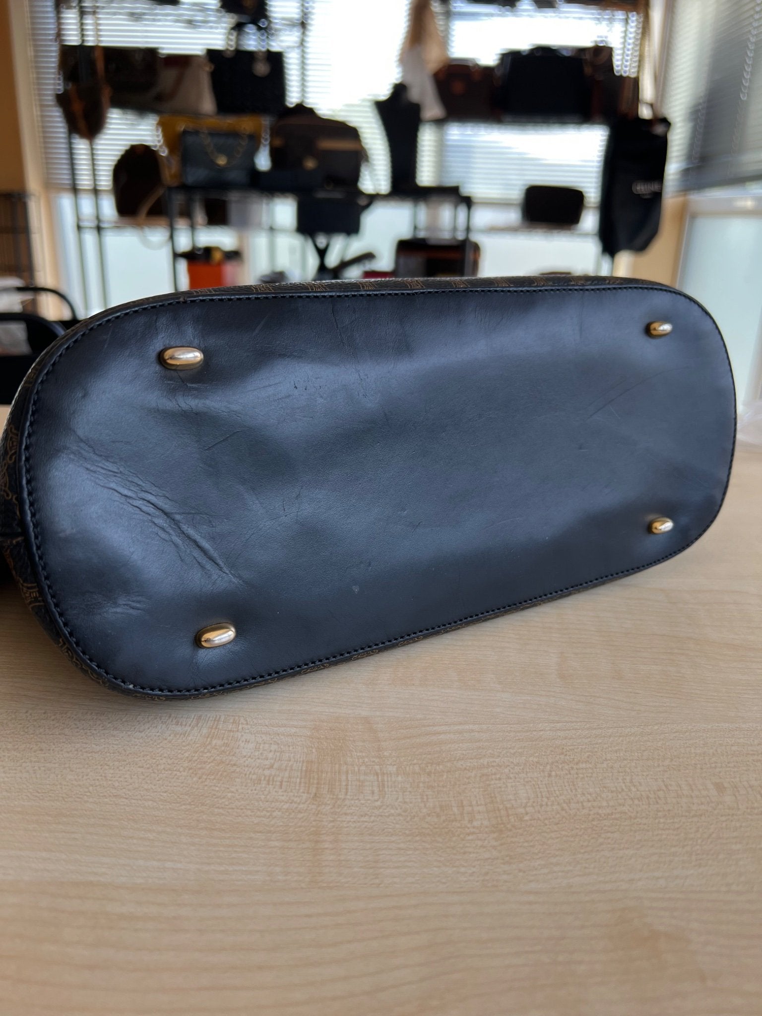 Celine Sac Bugatti Boston Macadam — vue 6 | Le comptoir vintage