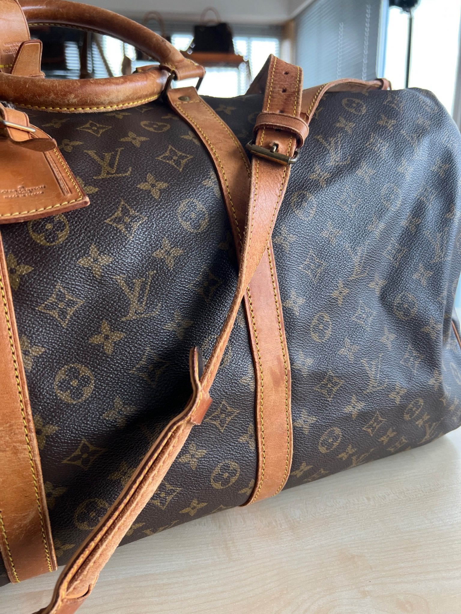 Louis Vuitton Keepall 60 Bandoulière Monogram — vue 5 | Le comptoir vintage