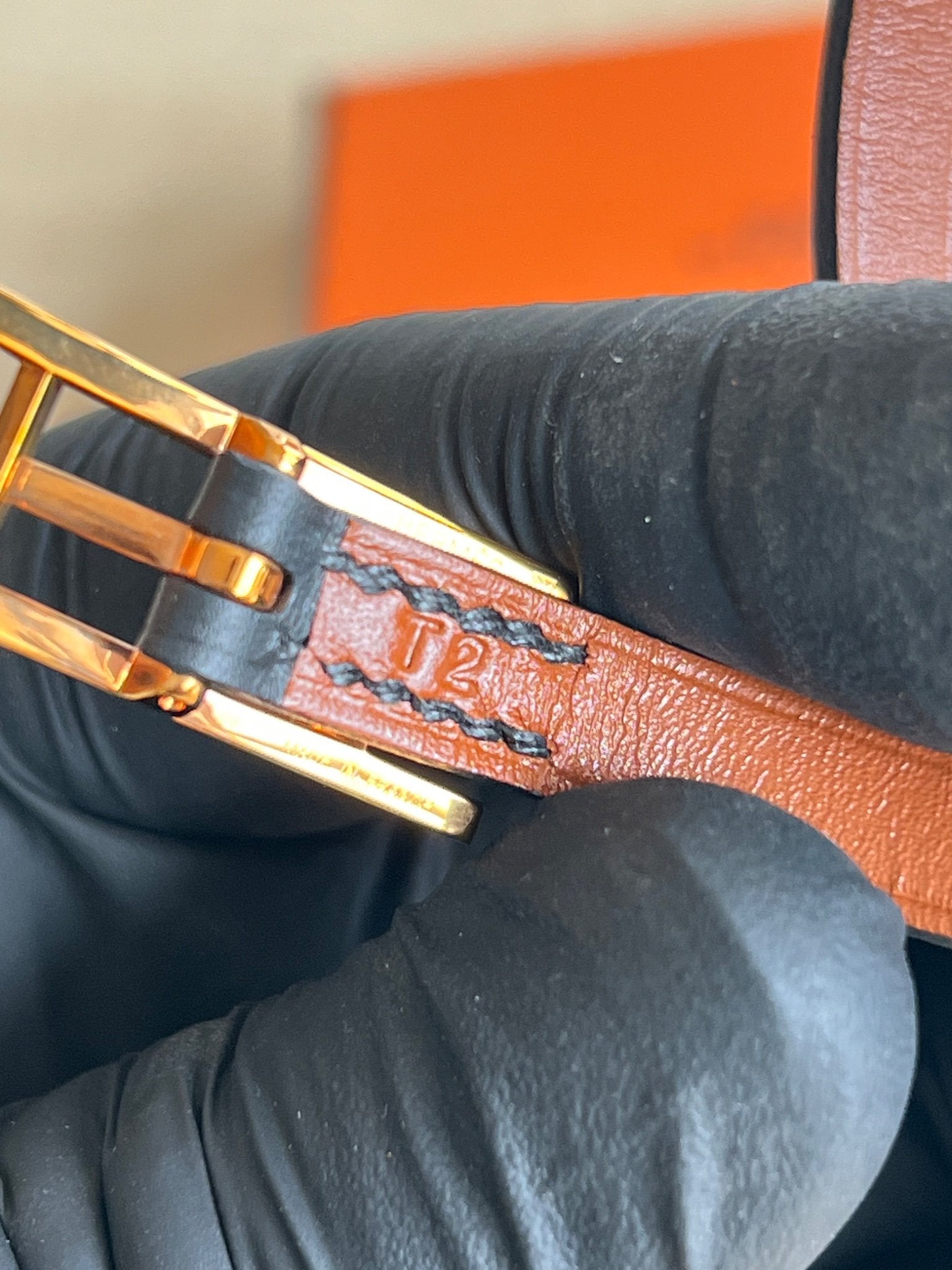 Hermès Ceinture réversible fine boucle H — vue 5 | Le comptoir vintage