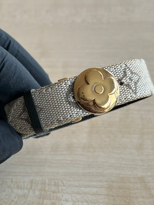 Louis Vuitton Bracelet Monogram Fleur Fermoir Doré — vue 2 | Le comptoir vintage
