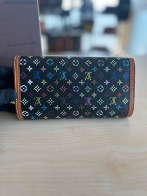 Louis Vuitton Portefeuille International Monogram Multicolore Noir — vue 2 | Le comptoir vintage