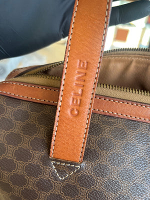 Celine Boston Bag Macadam — vue 3 | Le comptoir vintage