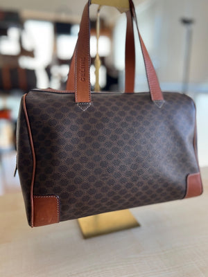 Celine Boston Bag Macadam — vue 4 | Le comptoir vintage