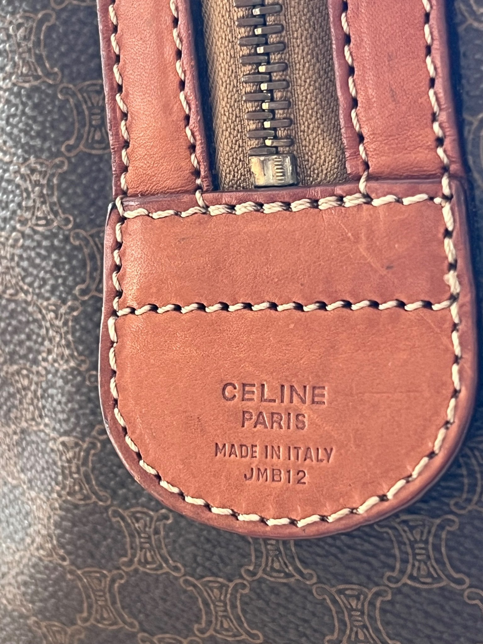Celine Boston Bag Macadam — vue 6 | Le comptoir vintage
