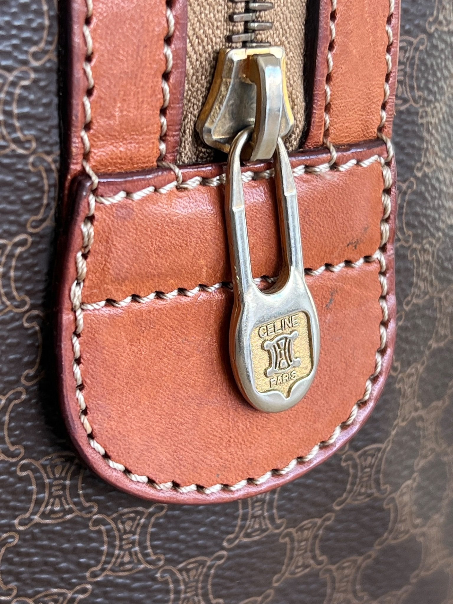 Celine Boston Bag Macadam — vue 9 | Le comptoir vintage
