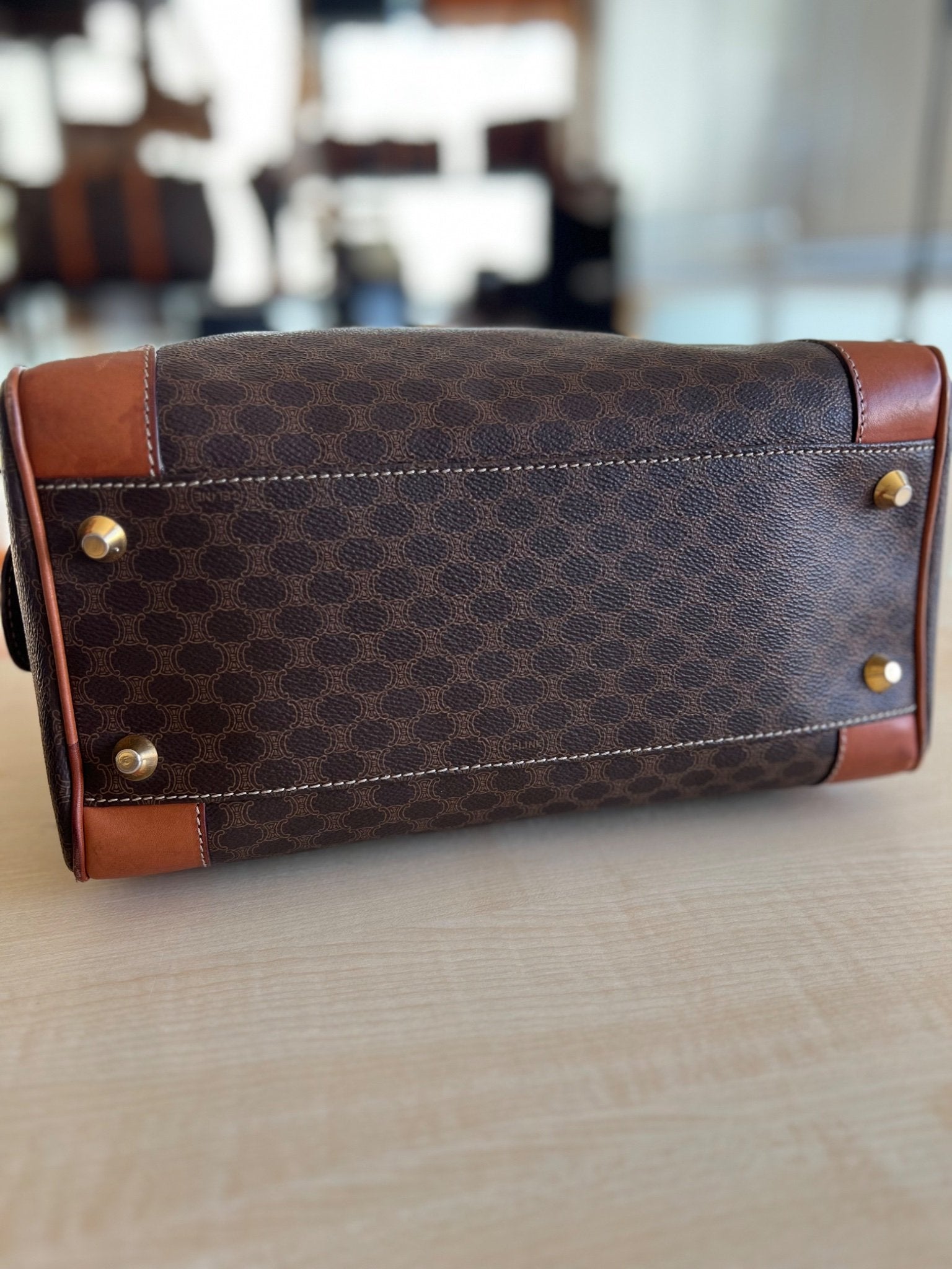 Celine Boston Bag Macadam — vue 12 | Le comptoir vintage