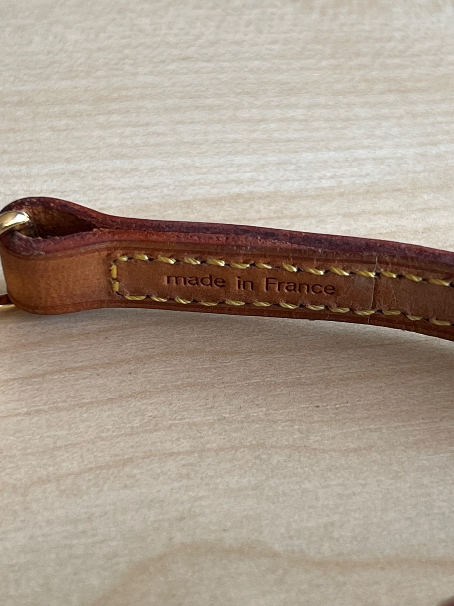 Louis Vuitton Bandoulière cuir naturel — vue 4 | Le comptoir vintage
