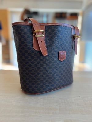 Céline Sac Seau Cabas Macadam Triomphe — vue 19 | Le comptoir vintage