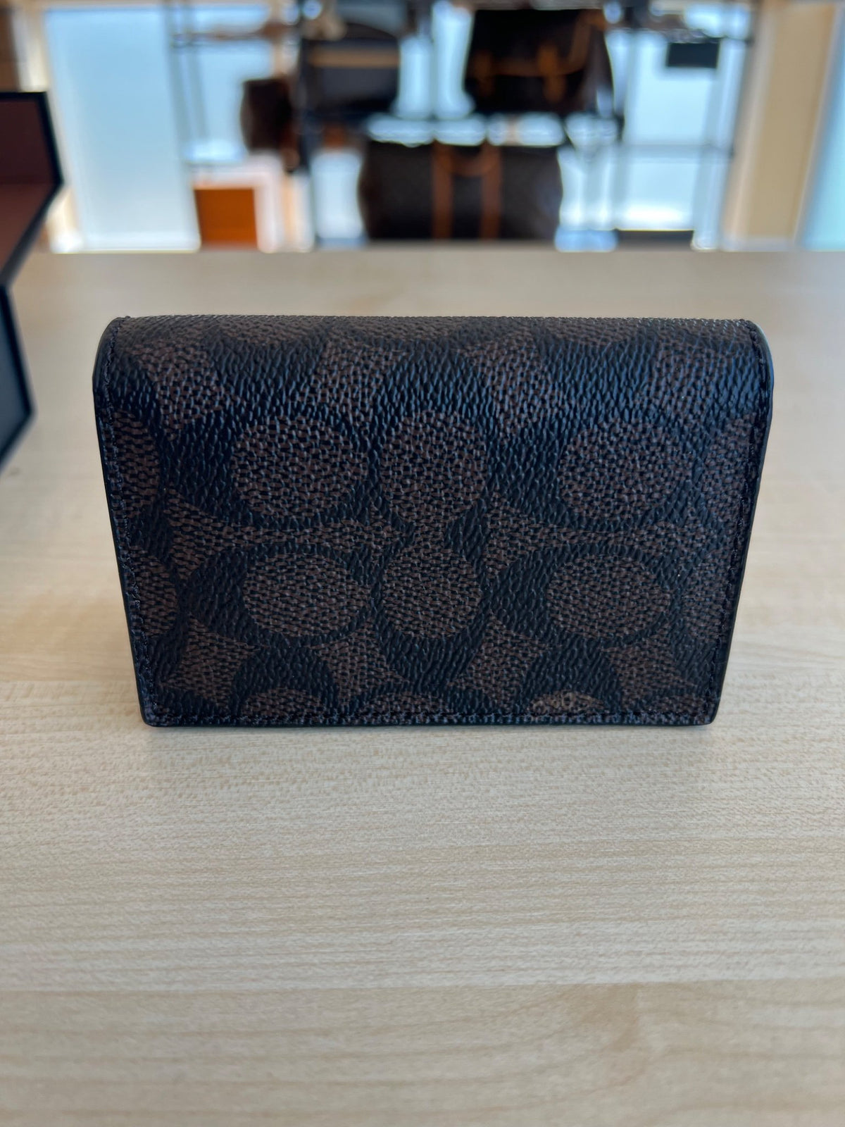 COACH Signature Card Case Card Case / Pass Case / Business Card Holder authentifié — Le comptoir vintage