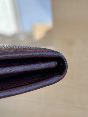Salvatore Ferragamo Gancini Leather Long Wallet — vue 7 | Le comptoir vintage